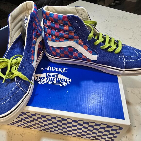 Vans x Awake Special Collab Edition Sk8-HI Blue/Red Size 10 SK8-HI NEW RARE SHOE - Picture 7 of 16